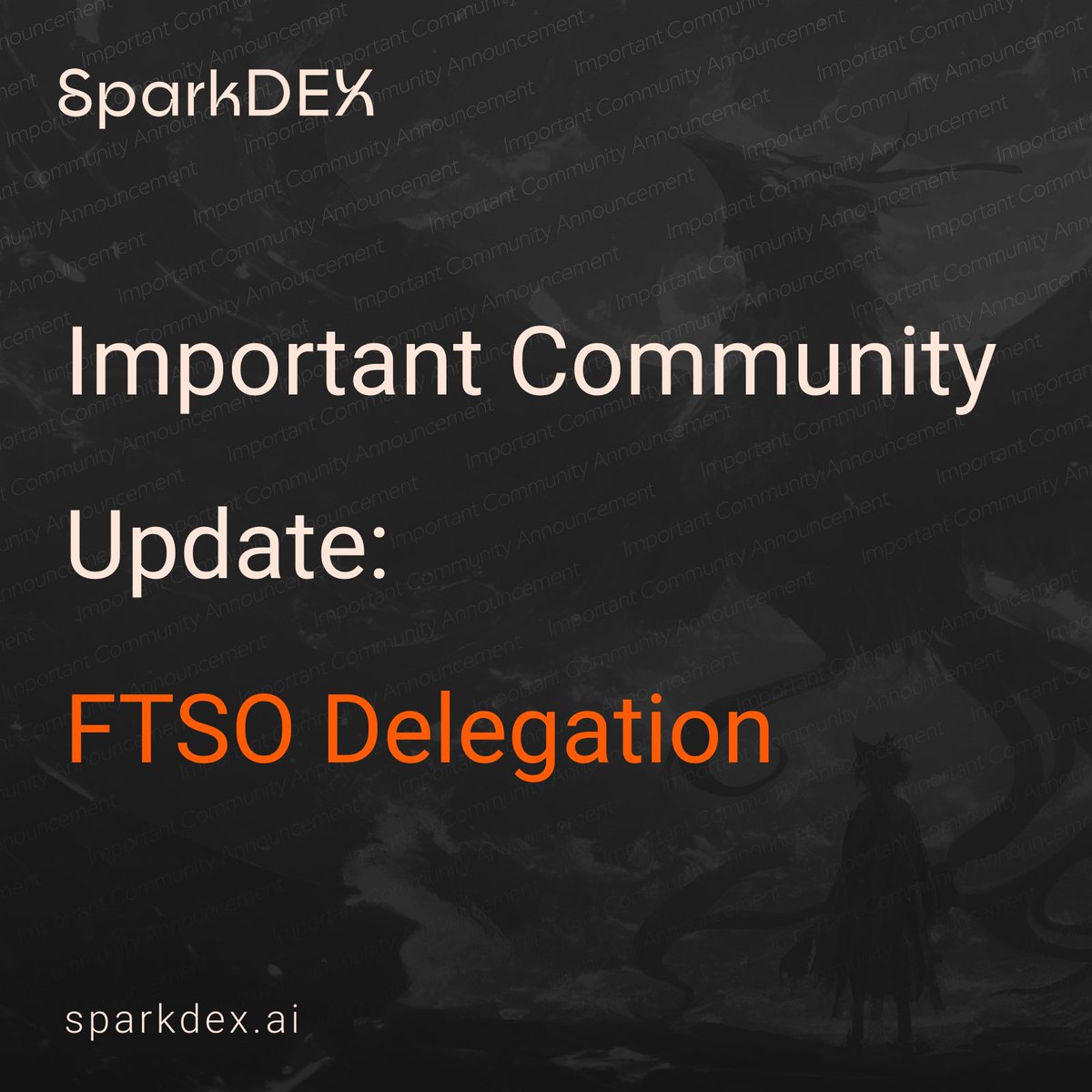 SparkDexAI's tweet photo. Important Update On SparkDEXs FTSO ⚠️

After careful consideration, SparkDEX will be winding down its own FTSO on Flare. 

We want to be fully transparent about why, and exactly what it means for everyone who has delegated to us 👇🏻 https://t.co/mt7yXvYH27