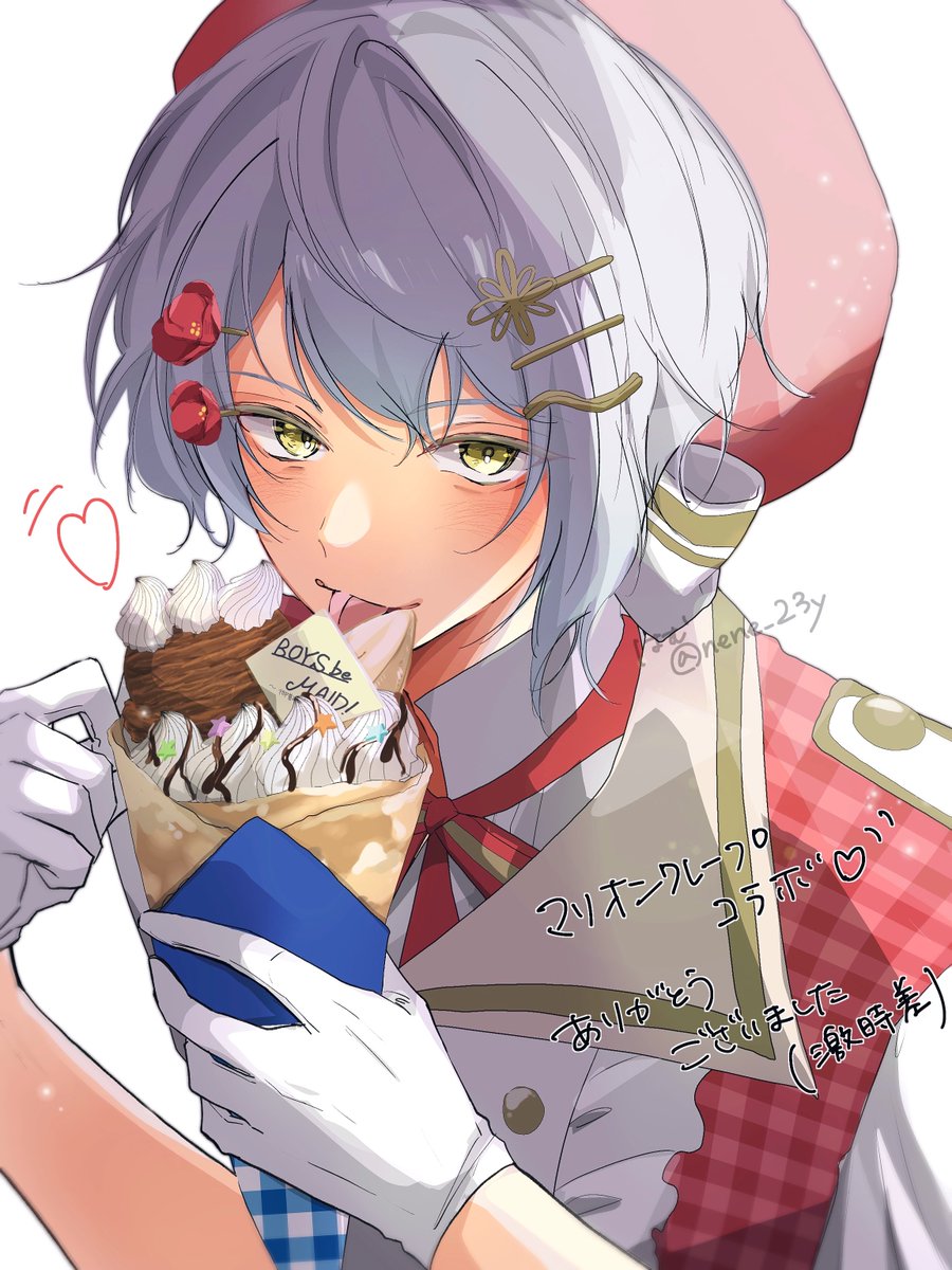 nene_23y's tweet photo. マリオンクレープコラボ秋明くんꯁꯧ
 #ビーメイ_FanArt https://t.co/I61JL1GrtW