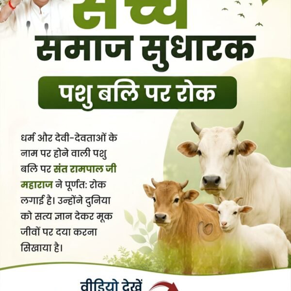 deepeshkori2's tweet photo. #जगत_उद्धारक_संतरामपालजी
पशु बलि पर रोक
धर्म और देवी-देवताओं के नाम पर होने वाली पशु बलि पर संत रामपाल जी महाराज ने पूर्णतः रोक लगाई है। उन्होंने दुनिया को सत्य ज्ञान देकर मूक जीवों पर दया करना सिखाया है।
Sa News YouTube Channel https://t.co/ST0AOJEnE9