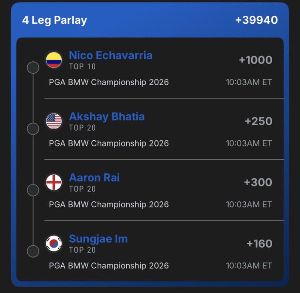 ParlayBrodffd's tweet photo. LONGGGGGG SHOT

➡️Get ALL my slips early here in my Bio 🌟

#MLB⚾️|#NBA🏀|#CBB🏀|#Prizepicks🔐| #PROPS|#POTD📋#PARLAY|#NHL|#Picks #CSGO🔫|#WAKEANDCASH|#WNBA🏀| #Summerleague @Playbook https://t.co/dT1NzLfCQo