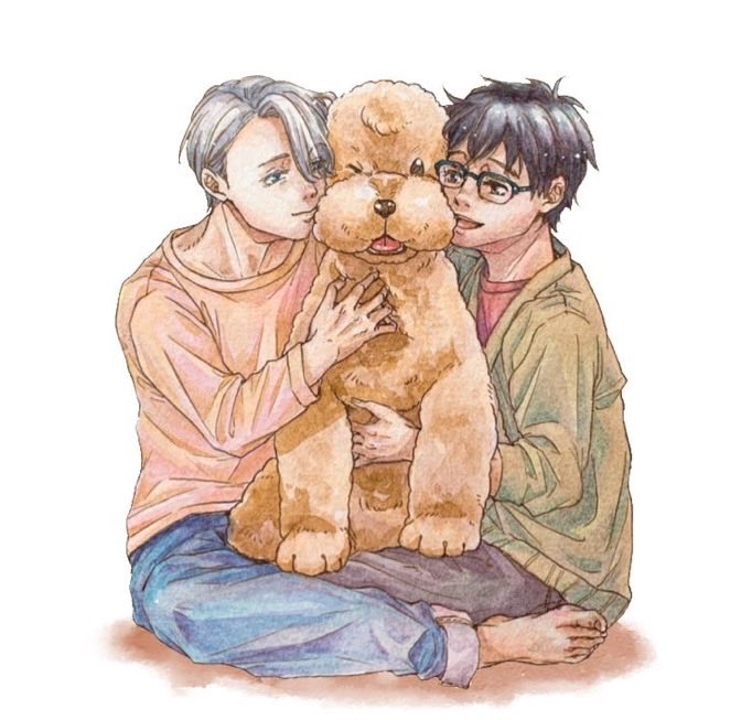 oi_daki_40do's tweet photo. マッカチンを挟むヴィクトルと勇利くん
ハッピーサンド🥰 https://t.co/lxfVCgGvLW