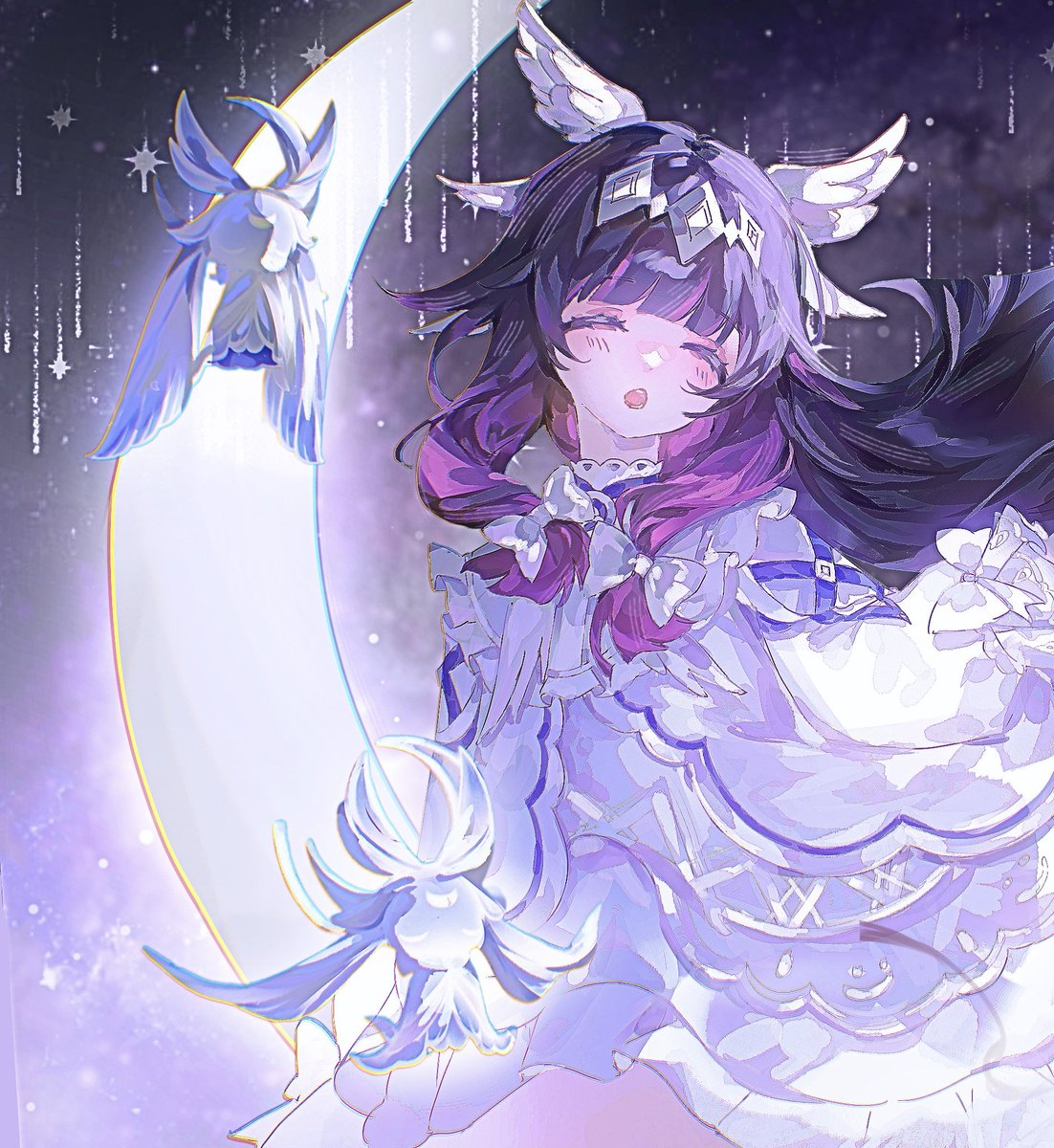 yuuuu_2208's tweet photo. New storytelling illustration sample 🌸
#コロンビーナ #Columbina #Vgen https://t.co/mFsnVUPr7a