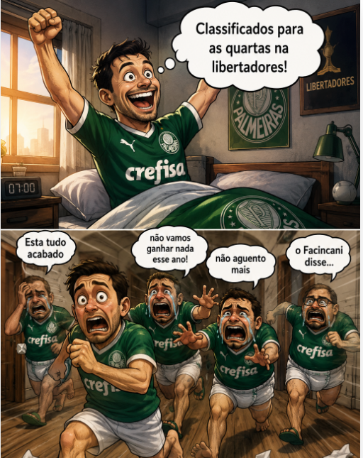CSeca57061's tweet photo. Apenas mais um dia de um palmeirense velho e escaldado presenciando os jovens fraudas cheias de hoje em dia. https://t.co/bN9n6Uag9g