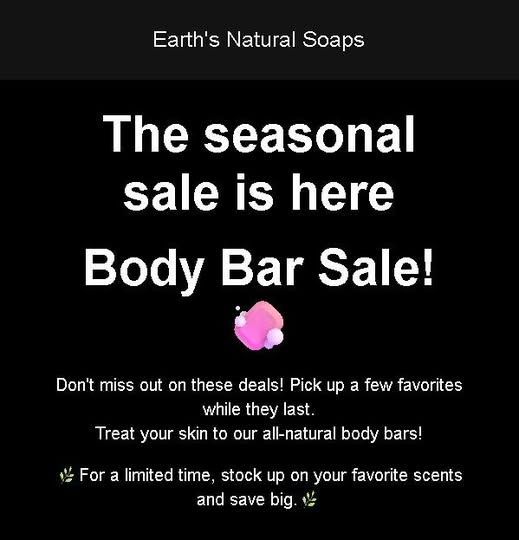 EarthySoaps tweet picture