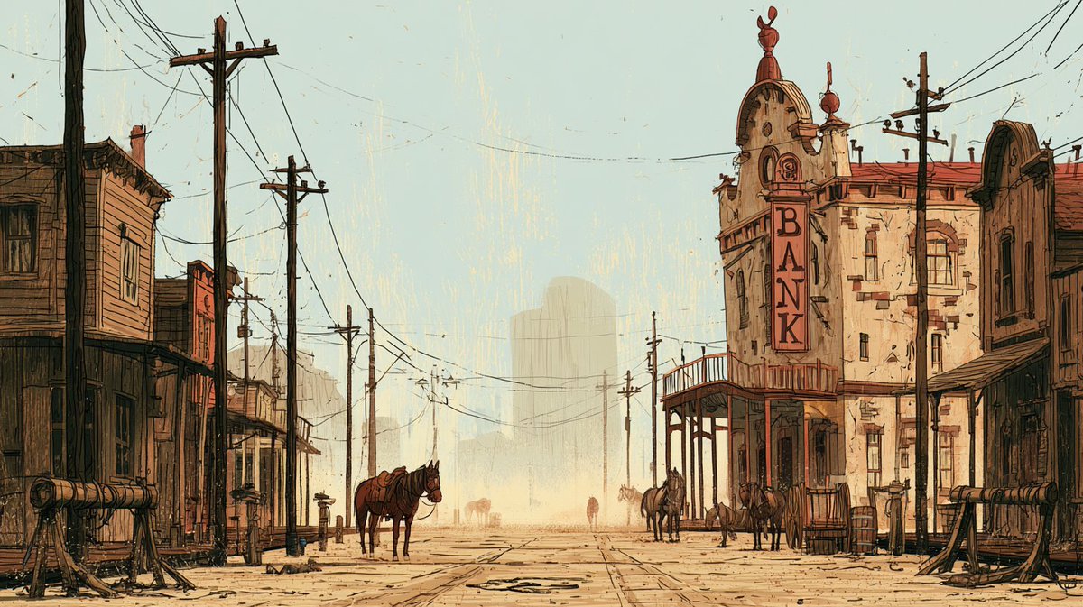 vikthors_'s tweet photo. Johnny The Gun Slinger : EP5🃏
Key Environments, Objects and Characters 

- Bank Exterior
- Cargo Wagon
- Town Square
- Bank Guard

Models: MidJourney and Nano Banana
 #JohnnyTheGunSlinger https://t.co/7EZszR8HGb