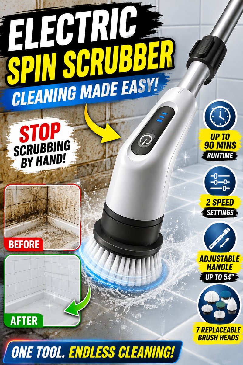 buysnaps's tweet photo. Tired of scrubbing your bathroom, tiles, grout, and floors by hand? 🧼

  Product Link : https://t.co/NI7OPY1AQ0

#AmazonFinds #CleaningGadgets #ElectricScrubber #SpinScrubber #BathroomCleaning #CleaningHacks #HomeGadgets #AmazonProducts #SmartHome #Shorts https://t.co/WA1BTEpNzm