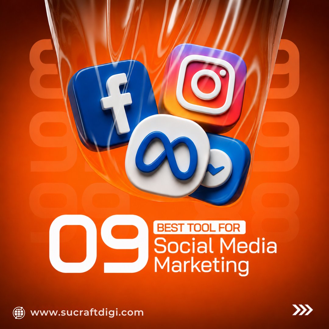 suncraftdigi's tweet photo. 🚀 9 Useful Tools for Social Media Marketing!

From creating content to scheduling posts and analyzing results, these tools can make your marketing easier:

#SocialMediaMarketing #DigitalMarketing #InstagramMarketing #SocialMediaTools #DigitalMarketingTips #SuncraftDigiAcademy https://t.co/XVpdmajxgP
