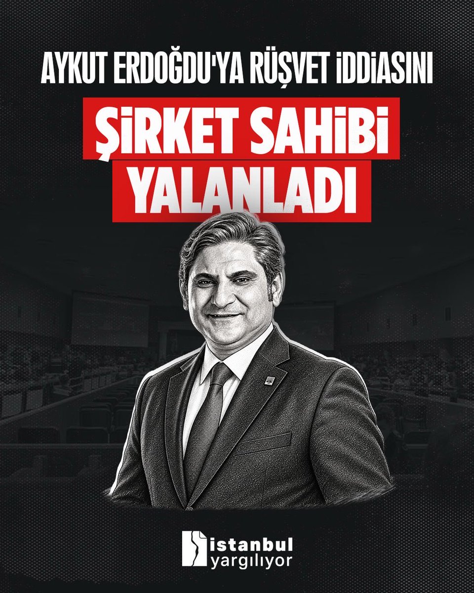 istyargiliyor11's tweet photo. Eski CHP Milletvekili Aykut Erdoğdu'nun Vega Hereko firmasından 1 milyon 200 bin dolar rüşvet aldığı iddia ediliyordu. Erdoğdu bu iddia nedeniyle tutuklu. Firmanın sahibi İBB Davası'nda sanık kürsüsüne çıktı ve "Şirketi 1 milyon 350 bin Euro'ya devraldım, 1 milyon 200 bin dolar rüşvet benim ticari mantığıma uymuyor" dedi. Firma sahibi ayrıca, "Rüşvet versem kim benim faaliyetlerimi durdurabilir" ifadelerini kullandı.