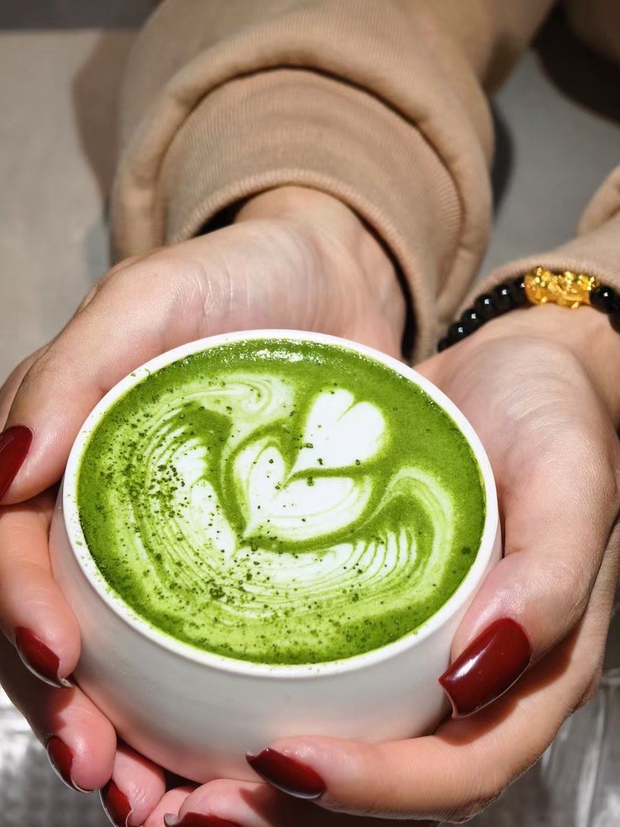 JacekProstak's tweet photo. Just found the most perfect matcha latte at the new downtown café! Creamy, not too sweet, with that bright earthy matcha flavor hitting every note. 10/10 will be back tomorrow! https://t.co/4DsdpfLUfR