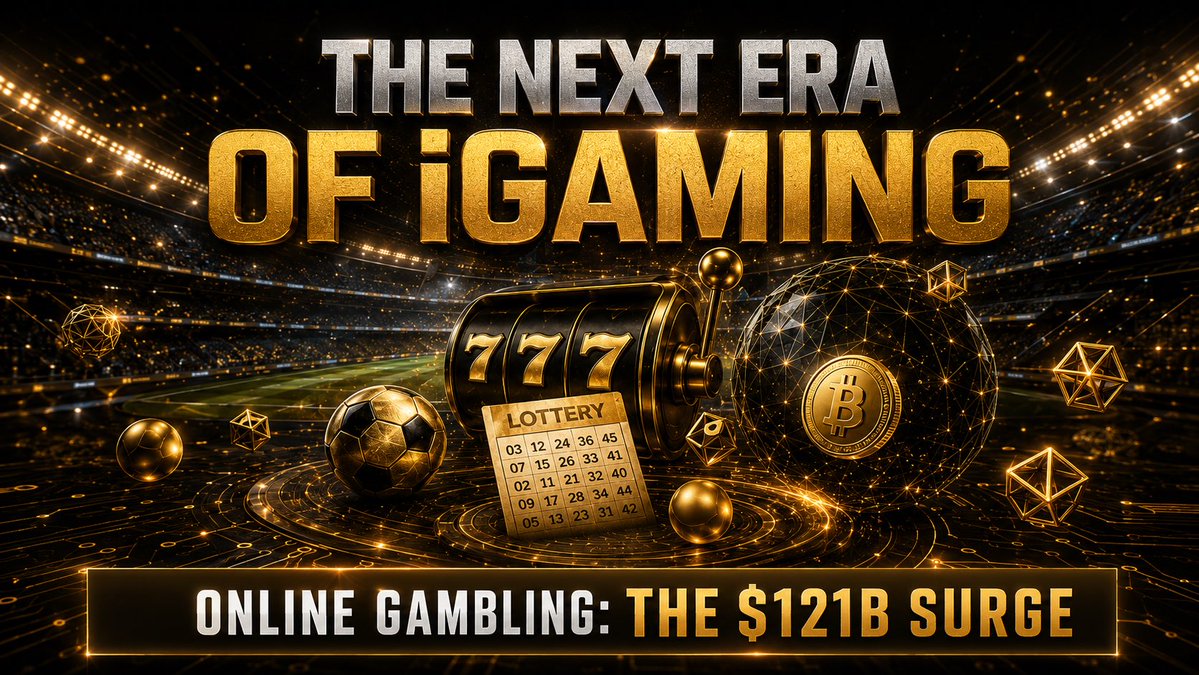 MaxSvensson888's tweet photo. 1/7 🎰 ONLINE GAMBLING IS NO LONGER A NICHE

Revenue reached an estimated $121B in 2025—nearly 20% of all gambling activity.

Mobile access, crypto payments and 24/7 platforms are accelerating the shift. #OnlineGambling #iGaming