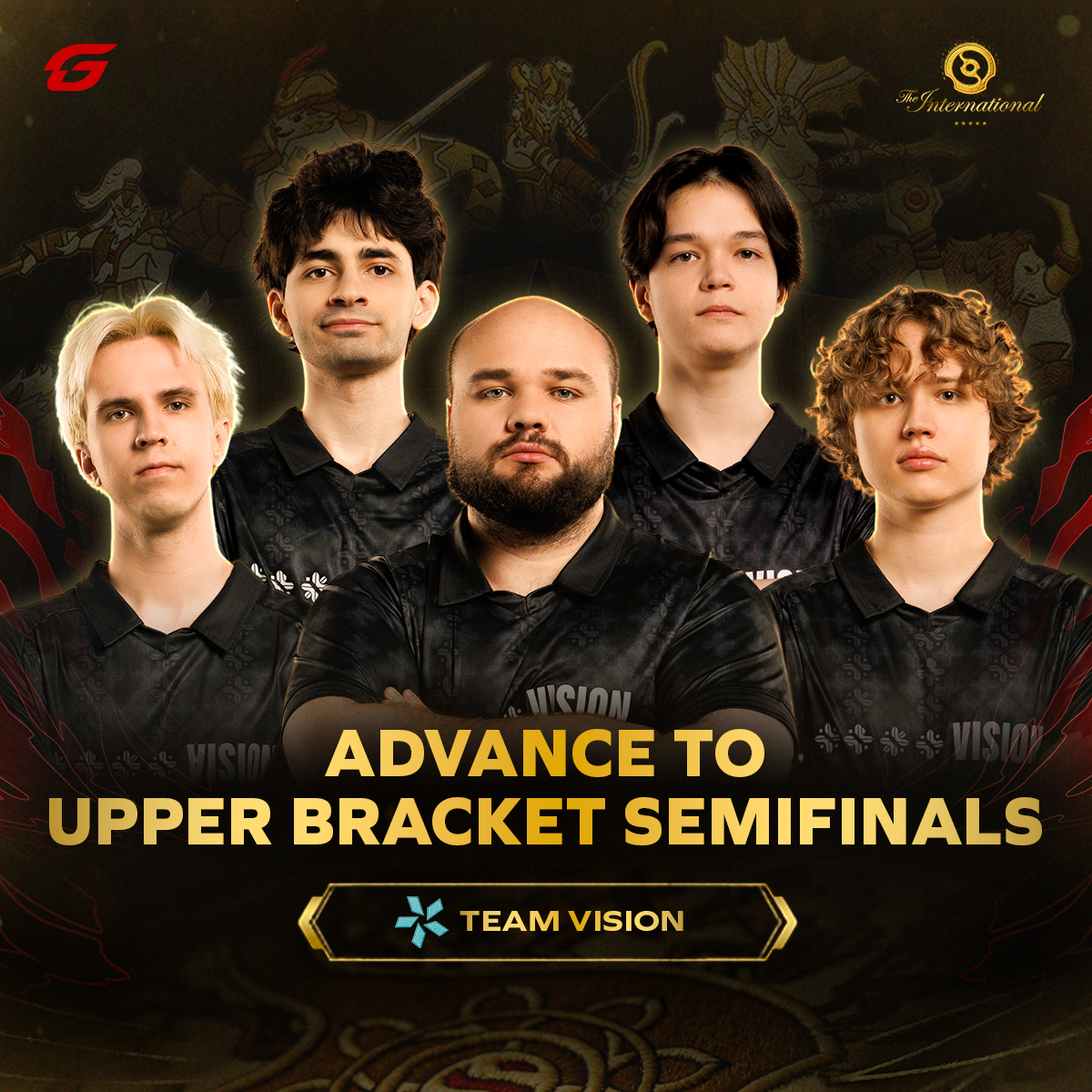 GosuGamers's tweet photo. Predictions saved! #TeamVision took down #BoomBoys and they will move on to the upper bracket semifinals
#Dota2 #TI2026 #TI15 https://t.co/Qi9skABw16