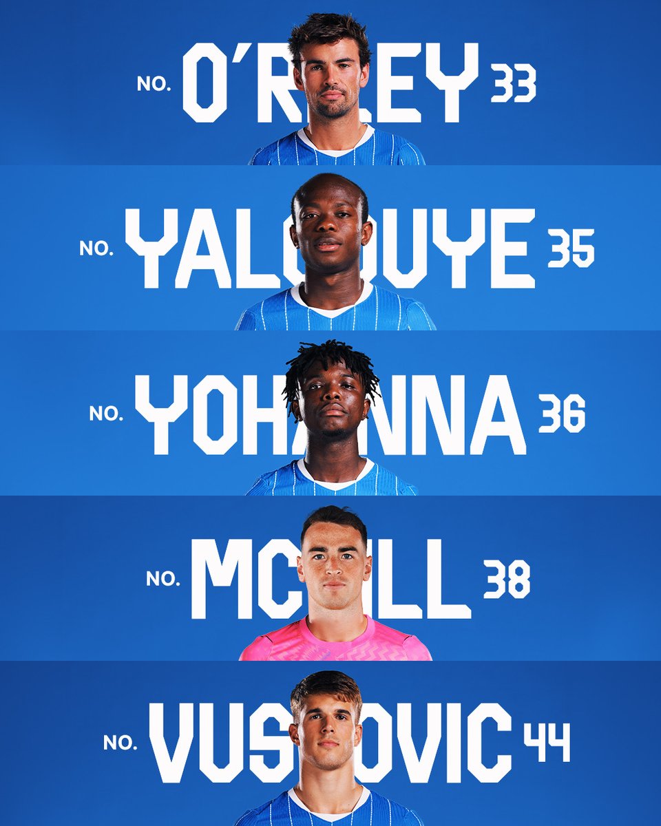 BHAFC's tweet photo. Locked in for Tromsø &amp; beyond. 🔐

Our 26/27 squad numbers have been confirmed ahead of our season opener tonight! 💙🤍