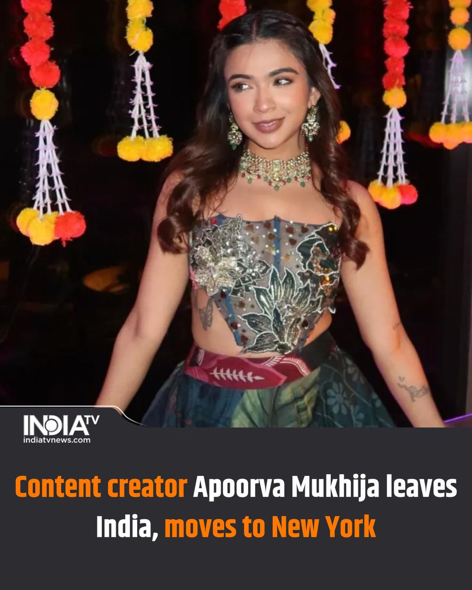 indiatv's tweet photo. Content creator Apoorva Mukhija, popularly known as The Rebel Kid, has started a new chapter in her life. The influencer has moved from India to New York to pursue her studies.

Read more here:
https://t.co/lSMyiHkpOq

#apoorvamukhija #therebelkid #newyork https://t.co/CIWfontcbD