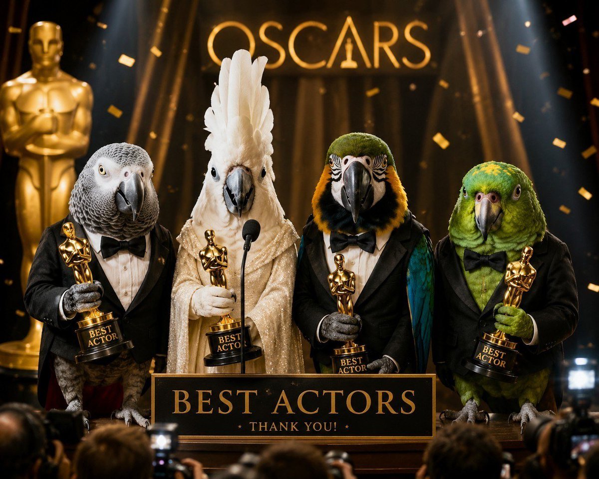 Ru13nnn's tweet photo. with 168m views, the best actor award goes to the Parraot Squad https://t.co/XehgJxHHHk