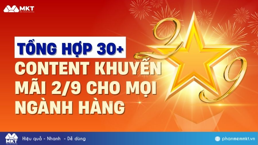 phanmemmkt's tweet photo. Ngày Quốc khánh 2/9 là dịp vàng để đẩy mạnh doanh số, tạo dấu ấn thương hiệu và tăng kết nối với khách hàng. Nếu bạn chưa biết viết, lên ý tưởng content khuyến mãi cho ngày 2/9 thì đừng lo, xem ngay:
https://t.co/3QChHm0M5S
#phanmemmkt #mktsoftware #content29 https://t.co/9JBtfLeoNy