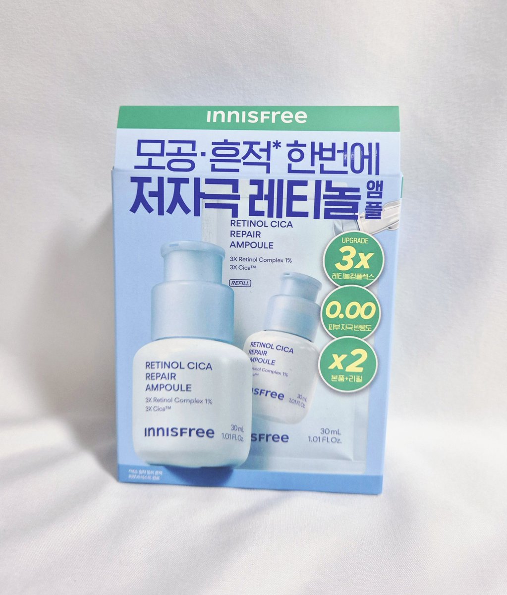 fufu18681's tweet photo. #광고 #RT이벤트
@innisfree_kr

​🎁#RT 해주신 3분을 추첨하여 이니스프리 레티놀 시카 모공 흔적 앰플 단품을 보내 드립니다
당발:8/27(목)

​레티놀 쫄려서 못 썼던 분들 다 모이세요
<이니스프리 레티놀 시카 모공 흔적 앰플을
바르면 돼요

​저자극이라 매일 발라도 자극 걱정 없고
스킨 세럼 앰플 복잡하게 다 안 발라도 이거 하나로 결 케어 끝!
이니슾 이 앰플 하나만 쓰셔요

​제가
또쓰고또쓰고또쓰고또쓰고
있는데요
이거 진심 피부가 아기궁뎅이버섯같아져요

​타래로 자세히