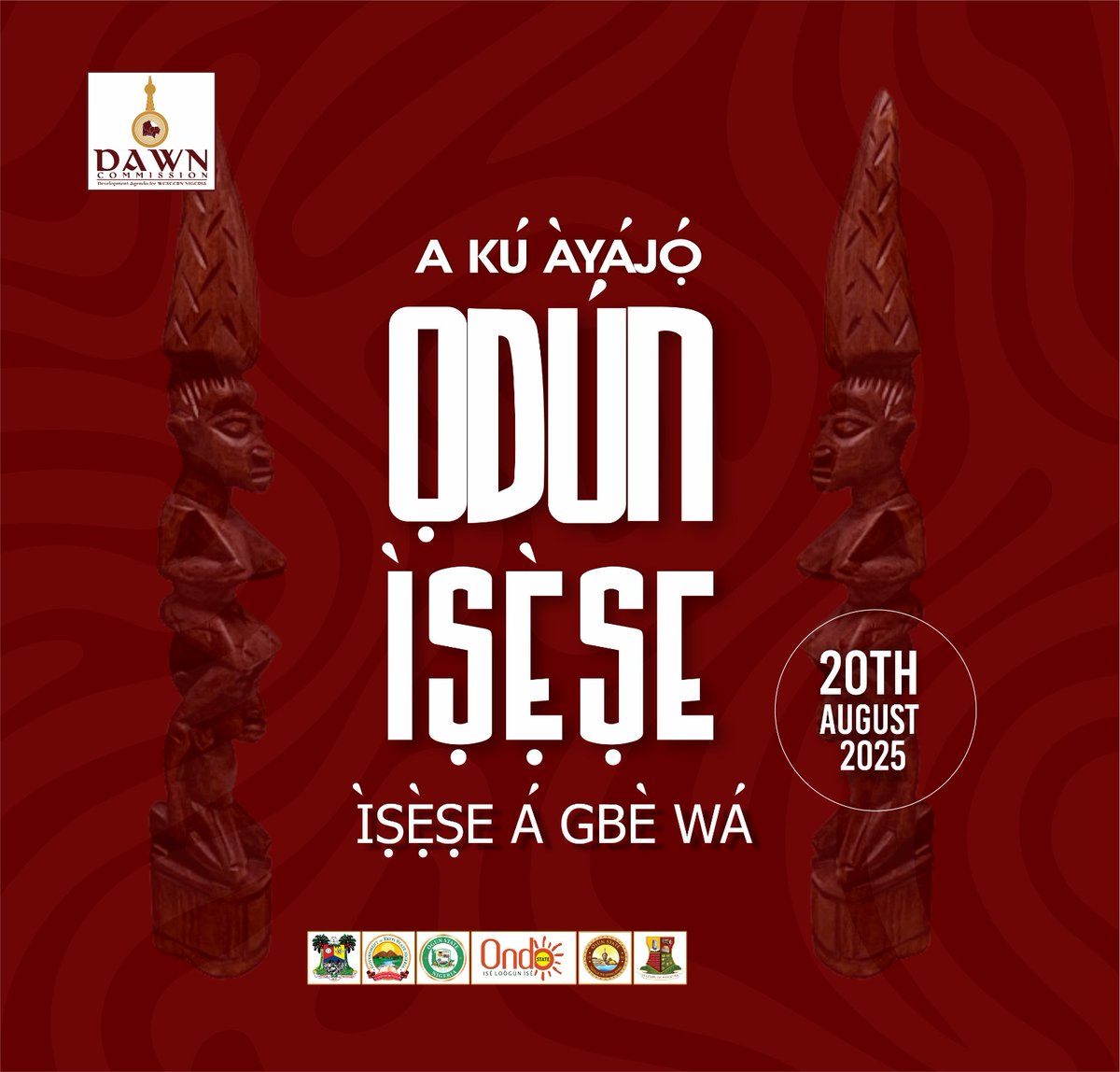 DAWNCommission's tweet photo. Ìṣẹ̀ṣe á gbè wá.

 @ekitistategov @OndoStateOnline @Osun_State_Gov @followlasg @oyostategovt @OGSG_Official @ThinkYoruba_1st https://t.co/5uqlXp1UCs