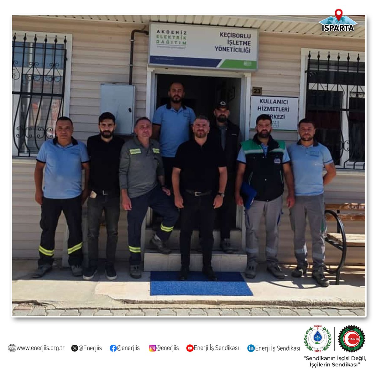 Enerjiis's tweet photo. Genel Başkan Yardımcımız Sn. Cemal Soysal SÜRMEN tarafından Akdeniz Elektrik Dağıtım A.Ş. Isparta Keçiborlu’da görev yapan üyelerimiz ziyaret edilmiştir. Ziyaret sırasında sahadaki çalışmalar hakkında görüşülmüş, çeşitli hususlar üzerine karşılıklı istişarelerde bulunulmuştur.

Değerli üyelerimize misafirperverlikleri dolayısıyla teşekkür ediyor, çalışmalarında başarılar ve kolaylıklar diliyoruz.

@AEDASKurumsal 

#enerjiişsendikası #sendikanınişçisideğil #işçilerinsendikası #sendikalçalışma #aedaş #akdenizelektrikdağıtım #ısparta