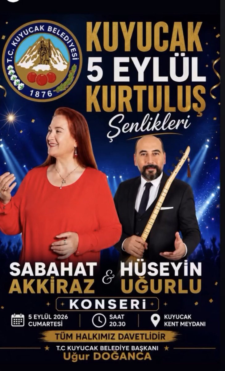 sabahatakkiraz's tweet photo. Konserler;
28 Ağustos Hatay Defne
5 Eylül Aydın Kuyucak
17 Eylül İstanbul Vadi İstanbul https://t.co/RDCH1Cc1z6