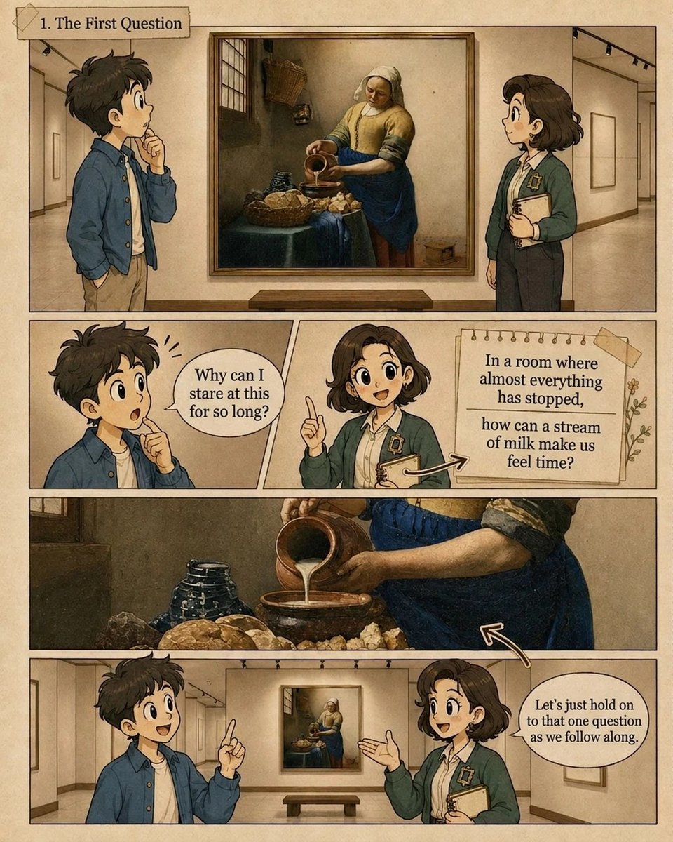 kimss2x's tweet photo. The kitchen is still. The milk is the only clock.
What does one thin stream change in a room that refuses to move?
Read the episode
https://t.co/4wbFUPI6lt
#art #webcomic https://t.co/I5abdkFKWv