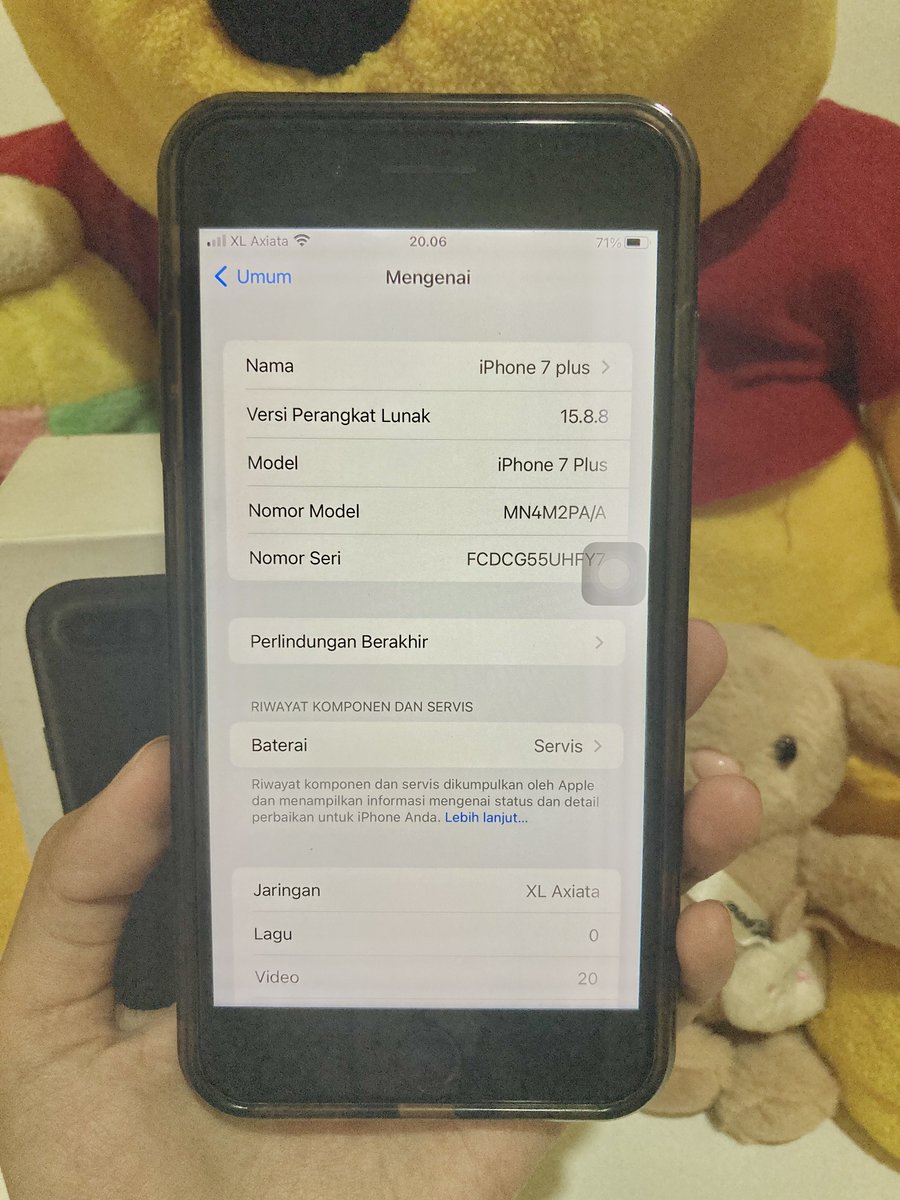 applefanni's tweet photo. detail videonya boleh dm yaa, ip 7 plus masih support WA dan banyak app lainnya, gratis pembuatan iCloud kalo belum punya dan bisa request aplikasi. thank u. #preloved #iphone #ibox #wts #wtb https://t.co/6ymTS9Y9sp