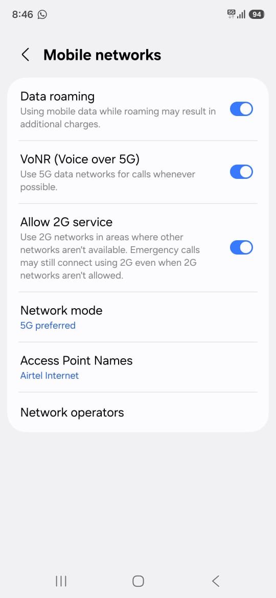 2005sethi's tweet photo. @TRAI The realty of Airtel Fastlane postpaid connection. Only Cosmetic changes airtel did in logo. On ground nothing changes. This is happening after paying premium charges to airtel 1199/-₹ plan.which cost me 1414/-₹ after gst. No 4g signals indoor or outdoor. 5g screenshot attached https://t.co/QtSxoso8w2