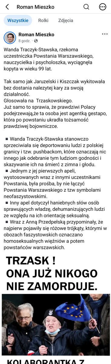 speedy5_3's tweet photo. Piszę to zdanie po raz kolejny.
Mam nadzieję, że wybrzmi jeszcze głośniej!

"Im więcej zacnych ludzi odchodzi z tego świata, tym wyżej podnoszą głowy wszelkiego rodzaju kanalie." https://t.co/P6NCBEZRAo
