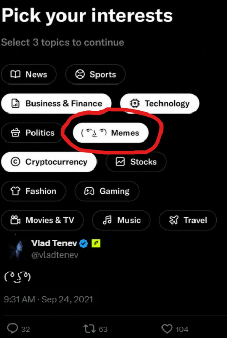 GemMinerXBT's tweet photo. X put Lenny Face ( ͡° ͜ʖ ͡°) as the new icon for the X Memes section today (Ask Grok). This is the first time in history they have chosen a mascot/meme. 

0x85f20ba0fC7eE507BecB90e0c86Dcb4329e534F9

It's already visible if you make a new account. Soon visible everywhere (frontrun) when X updates.

https://t.co/DAyk3CS0ov

Elon approves UI updates personally and discusses them in the weekly meeting. So he knows about this. Chances are he mentions it as well, because he loves OG internet memes. Would be a bonus of course for the narrative

Vlad Tenev, founder of Robinhood chain, personally posted this meme in the past. He knows it too ( ͡° ͜ʖ ͡°)

https://t.co/poZwN7iXYH

Due to this being an OG Noxa ca, a large chunk of the supply, like Cash Cat has already been burned. Almost 14% already. Which is an extra catalyst. For people saying it's not on Pons, the OG Wojak ca on Noxa also just went to 6m, so we're definitely bidding these

X chose this meme as their icon, Vlad posted it. Elon knows it. OG on the whole chain. What else do we need. I grabbed a good a bag, which is cheap at this marketcap. DYOR 💎