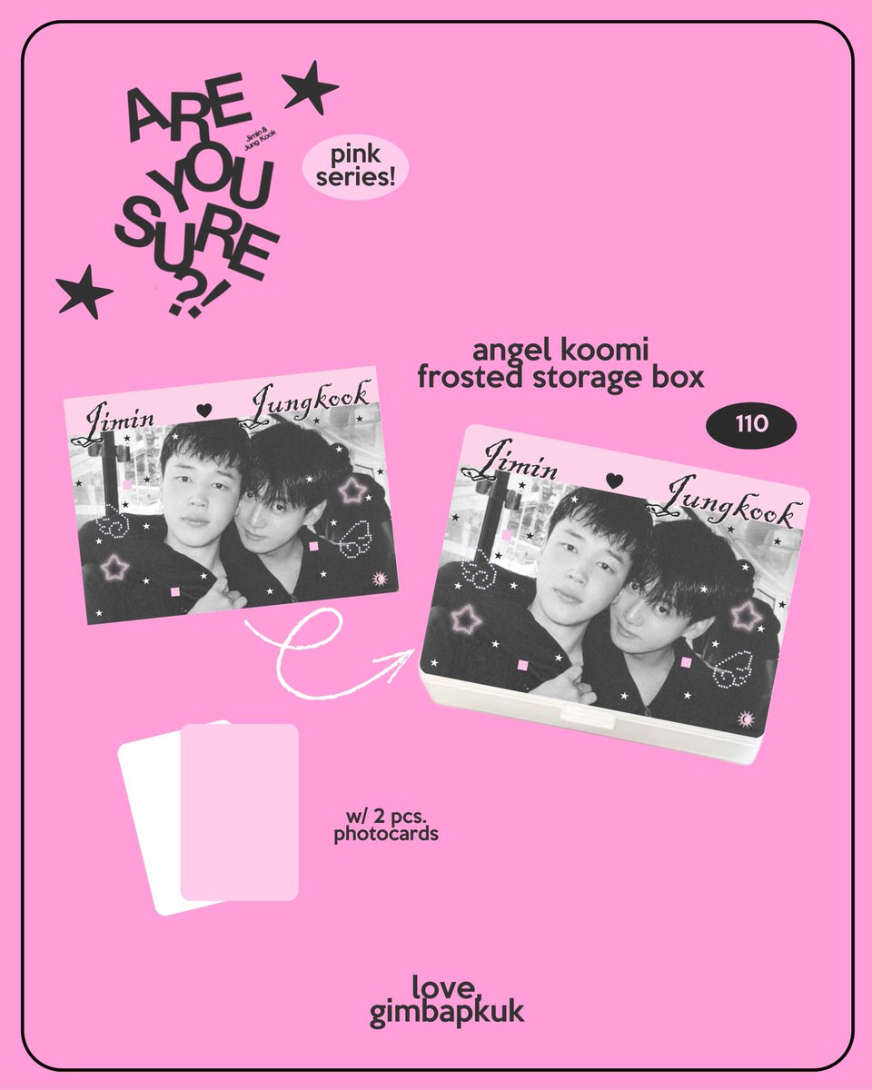 gimbapkuk's tweet photo. ARE YOU SURE?! Pink Series Collection
BATCH 2

110 - 190 php | 2.60 - 4 usd 

★ doo and dop: september 10
★ pre-order
★ worldwide shipping
★ open for int'l group orders (GO)

order form: https://t.co/oXbdwmUvRa
payment form: https://t.co/zsxO8Y2Ntp

t. bts bangtan keychain jimin jungkook jikook kookmin ww ph keyring