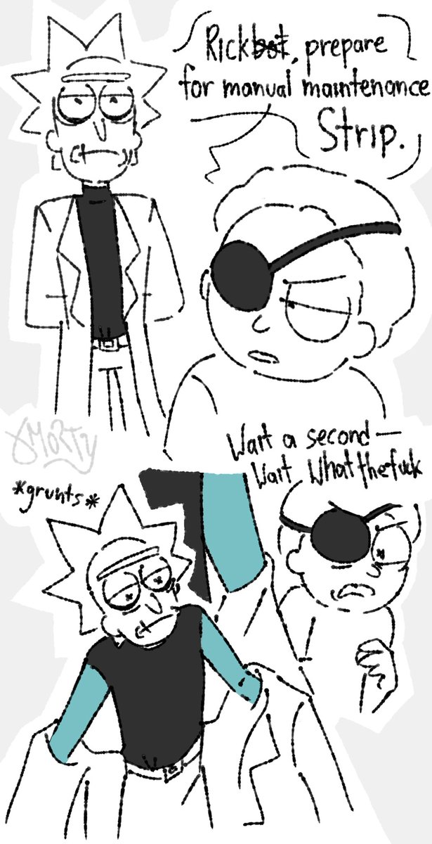 OnionMorty's tweet photo. #rickandmorty

This is so stupid, I just noticed his shirt is black but his fucking sleeves are blue 😭😭 https://t.co/V65Iu1N9zf