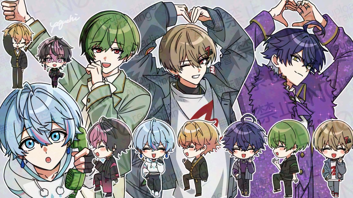 yaguyaguchii's tweet photo. 【お仕事報告】
シクフォニ様のYouTubeShorts動画『俺たちのTikTokバズ曲メドレー、聞こえてる？』にてイラストを担当しました。 https://t.co/9zjXTR9aAU