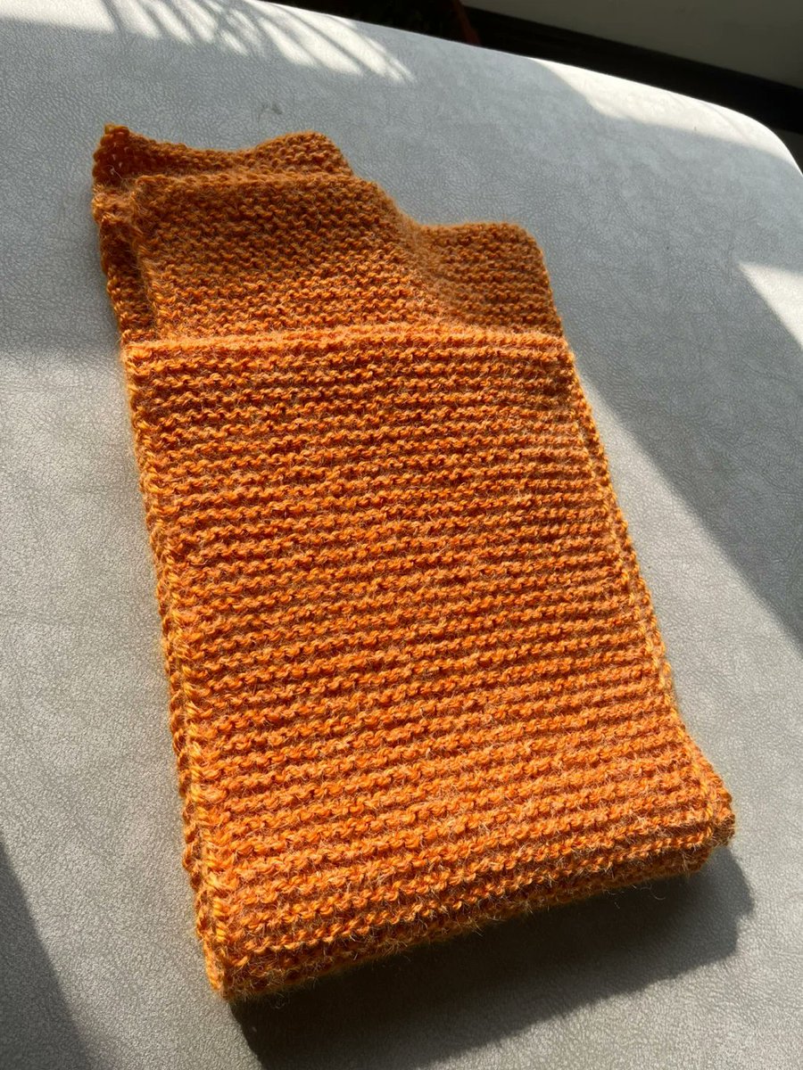 RomansmithSmith's tweet photo. Just finished this cozy hand-knit wool scarf! Soft, warm, and stitched with all my favorite patterns—perfect for crisp fall walks https://t.co/tqOCMqDi5v