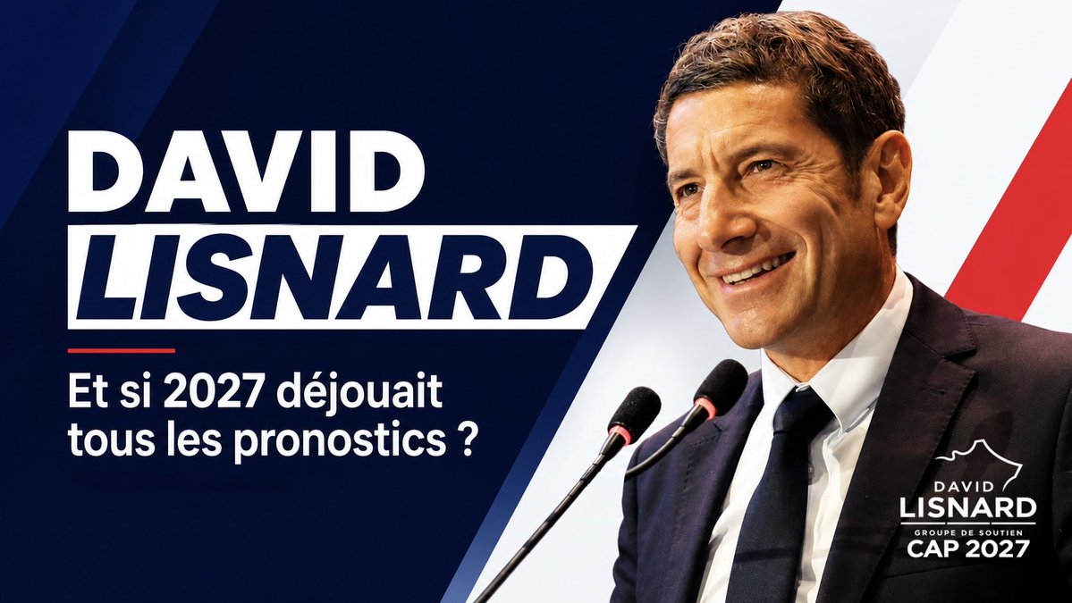 LisnardCap2027's tweet photo. Et si 2027 nous réservait une grande surprise !

1995, on annonçait Balladur.

2002, Jospin était favori.

2012, DSK semblait incontournable.

2017, Juppé était longtemps donné vainqueur.

Et pourtant…

La présidentielle déjoue toujours les pronostics.

Alors, plutôt que de regarder uniquement les sondages d’aujourd’hui, regardons les hommes, leur parcours, leurs convictions et surtout ce qu’ils proposent pour la France.

Il y a un nom que beaucoup de Français ne connaissent pas encore suffisamment,

David LISNARD

Maire de Cannes et président de l’Association des maires de France, il porte depuis plusieurs années un projet construit autour d’une conviction, la France peut retrouver sa puissance si elle retrouve sa liberté d’agir.

➡️ Moins de bureaucratie, pour libérer ceux qui travaillent, entreprennent et produisent.

➡️ Réduire la dépense publique et remettre les comptes en ordre, plutôt que transmettre toujours davantage de dette aux générations suivantes.

➡️ Réformer en profondeur l’État, supprimer les structures inutiles et retrouver un État concentré sur ses missions essentielles.

➡️ Libérer le travail et l’entreprise, pour produire davantage en France et retrouver de la croissance.

➡️ Rétablir l’autorité et l’ordre, avec une justice plus efficace et un État qui fasse réellement respecter ses décisions.

➡️ Redonner du pouvoir aux communes et aux territoires, plutôt que tout décider depuis Paris.

Défendre une France plus libre, plus responsable et plus souveraine.

On peut être d’accord ou pas… 
Mais avant de juger un homme sur sa place dans les sondages, encore faut-il connaître son projet.

Prenez quelques minutes.

Écoutez-le. Lisez ses propositions. Regardez son parcours.

FAITES-VOUS VOTRE PROPRE OPINION

Car en 2027, la véritable surprise pourrait bien venir de celui que beaucoup de Français n’avaient pas vu arriver.

👉 Connaissiez-vous réellement David Lisnard et son projet avant aujourd’hui ? 

Et si vous pensez qu’il mérite au moins d’être connu et entendu, partagez ce post.