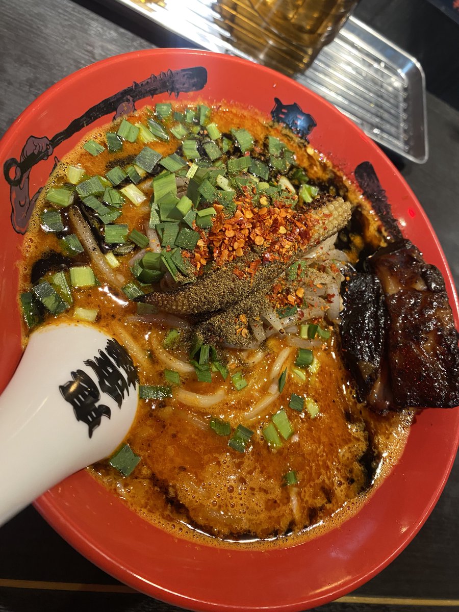 misa_ramen's tweet photo. カラシビ味噌らー麺 鬼金棒 池袋店 #池袋 

いつもは辛ちょいマシ、痺マシだけど、
数年ぶりに両方マシに挑戦❤️‍🔥
やっぱ辛かった！でも美味しすぎた😫❤️‍🔥

幸せ〜☺️

ご馳走様でした😋 https://t.co/KyLtuBlGzB