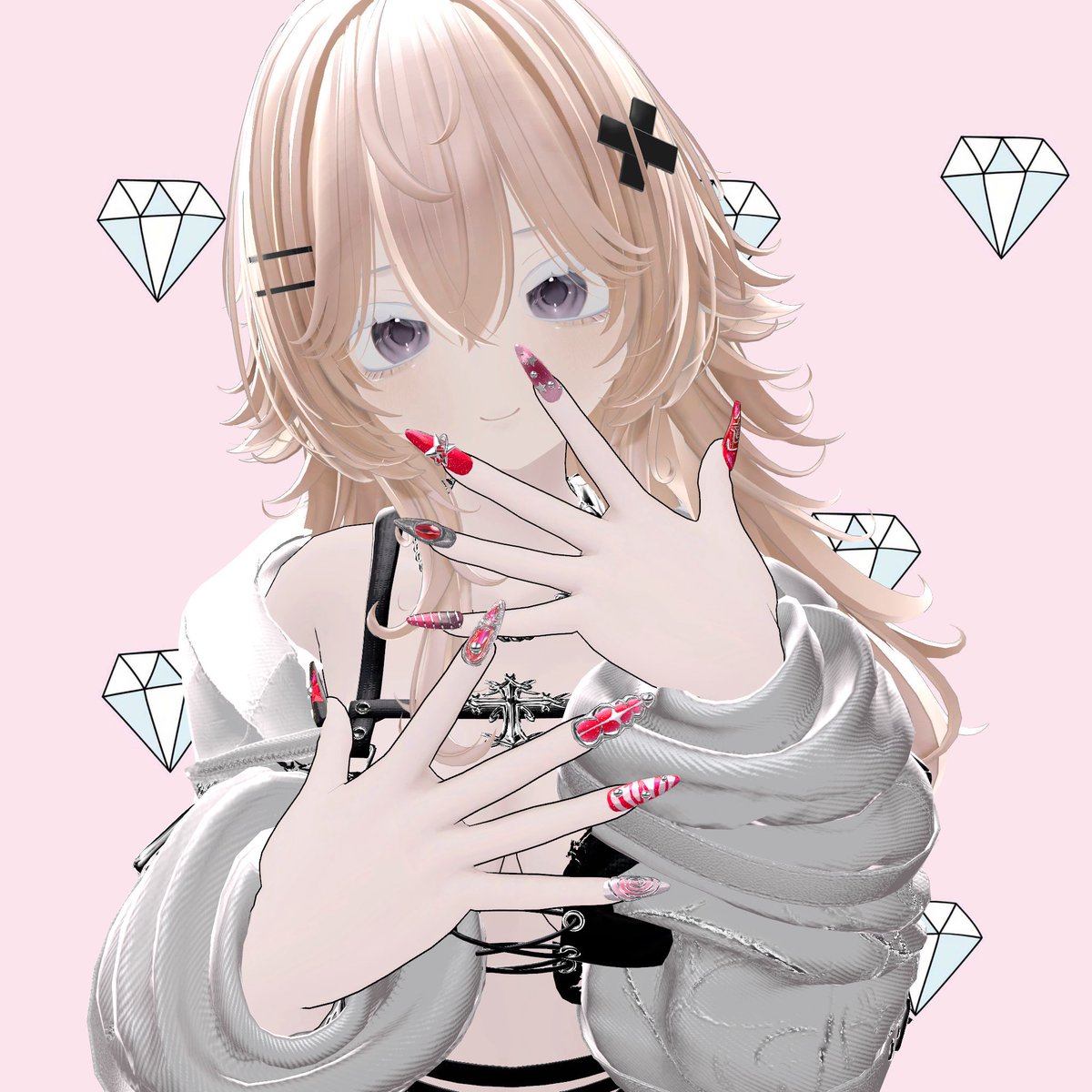 abokado1_'s tweet photo. ネイルのテスターしつつペティニィちゃん��変久々にやったら可愛くできすぎちゃった
ネイル可愛いのでおすすめです📣🐰💕

【VRCHAT】💚365💚 ロングネイル【6アバター対応】 | 9 A.M. #booth_pm https://t.co/ELWsxyXkgR

 #9amgg  #ﾓｸbutter https://t.co/UeCnggWxYp