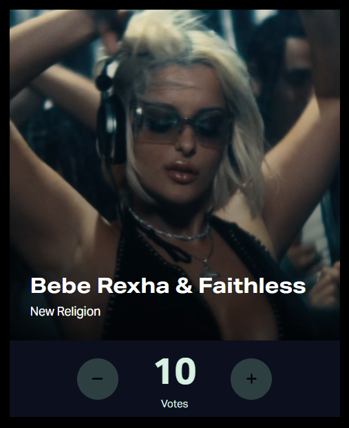 iambebefan's tweet photo. 🚨REXHARS 

Don't forget to vote today for @BebeRexha's New Religion at the @vmas 

Vote from here:
https://t.co/rz0ylgmUlH https://t.co/TKQfv6O6Zl