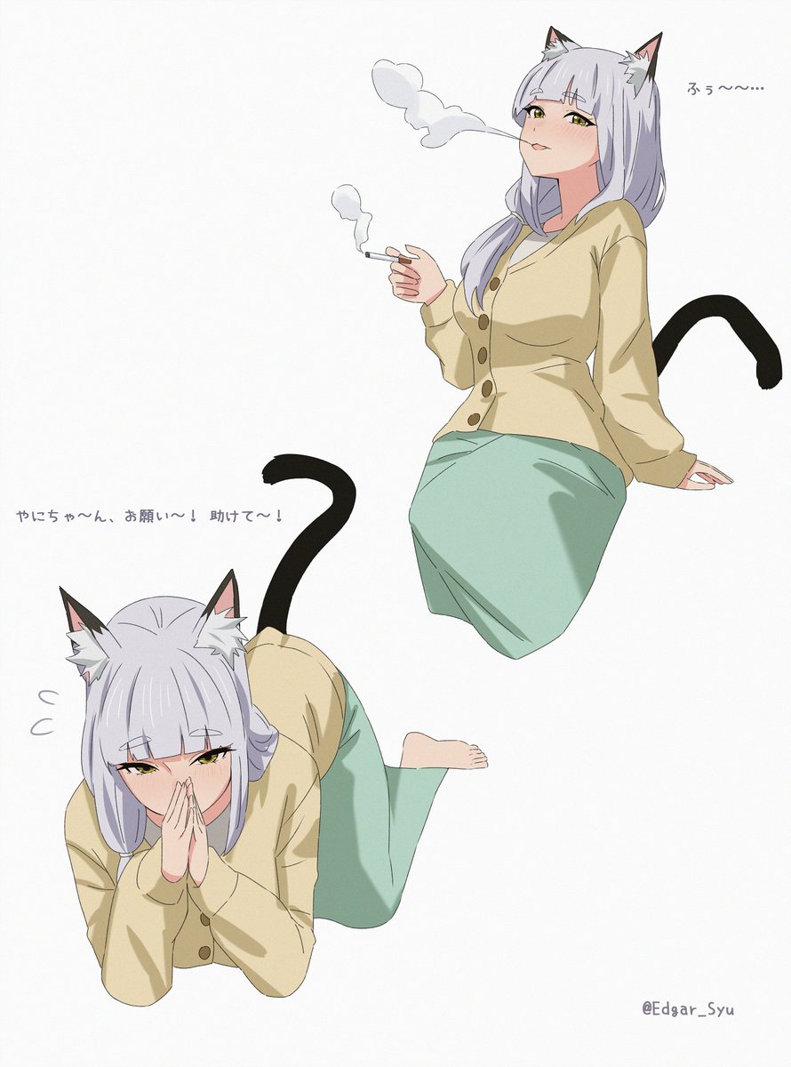 Edgar_Syu's tweet photo. 練習ฅ^•ﻌ•^ฅ

#ヤニねこ https://t.co/R9HvJbapp1