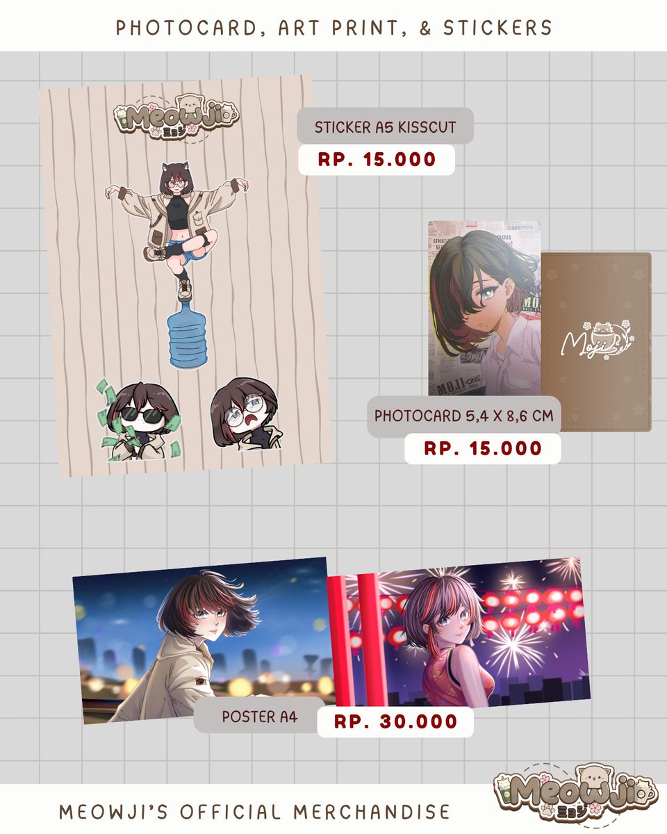 meowjiiiii's tweet photo. [ ↻ + ♡ are appreciated ]

Meowji x W1SE ID 
COMIFURO 23 MERCH CATALOGUE

𑄝  Pick-up at CF23 [ Both days ]  
𑄝  Open PO until 05 September 
𑄝【W1SE ID】Booth Number - TBA

Pre-order Form: https://t.co/gP3Zxturz9

#CF23Catalogue #CF23 #vtuberid https://t.co/30YL1Lmsny