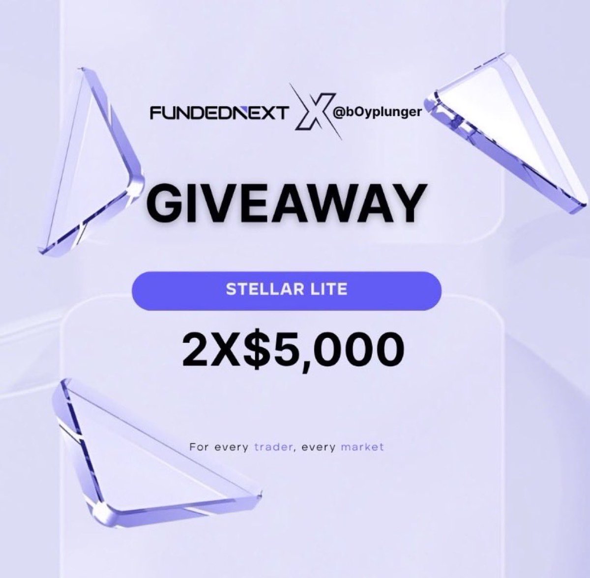 Tradersdorm1's tweet photo. We are giving away $2X$5K 
To enter 

✅Follow: @Tradersdorm1 @FundedNext, @marwan_fx01 @Flynnn_fn @Galib_FN 

✅Comment on the post sharing what you love most about FundedNext

✅join https://t.co/QjGLdRQlE7 https://t.co/tM6BwcEJGa