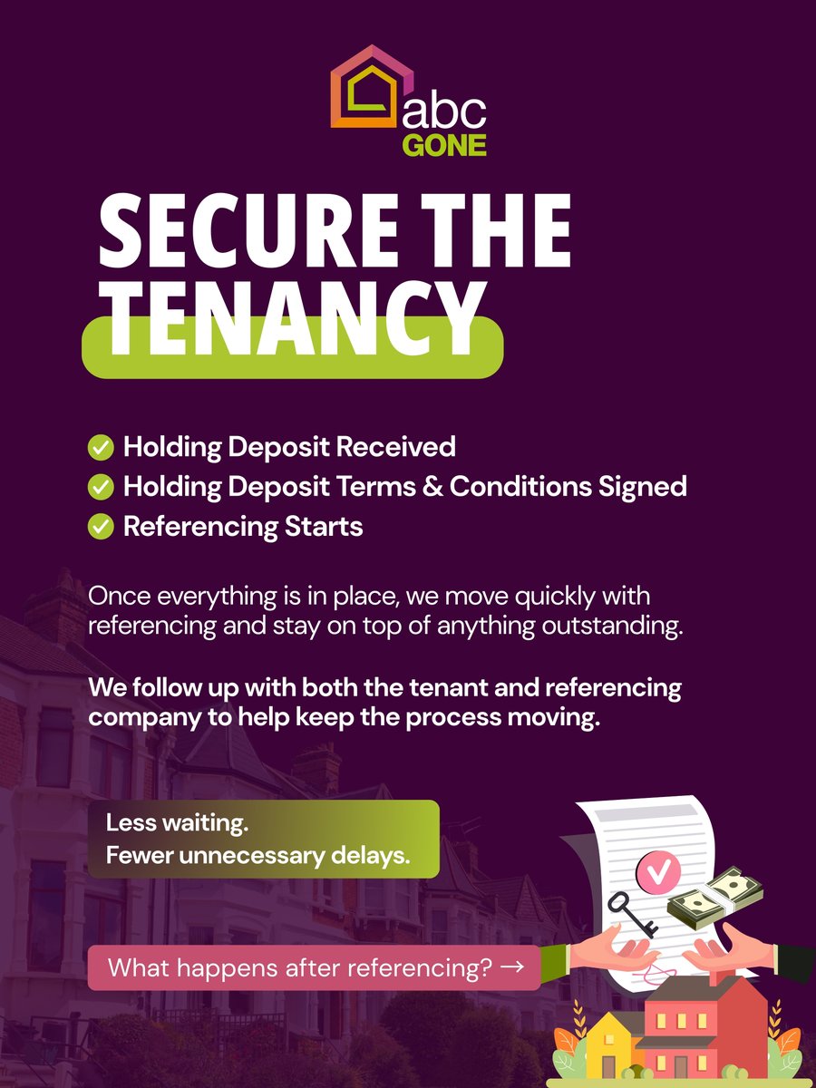 Abc_Gone's tweet photo. 🏠 A tenant says yes, but that’s only the beginning.

From holding deposit and referencing to documents, compliance, inventory and check-in, ABC Gone manages the process behind the scenes.

📲 Book your landlord valuation.

#ABCGone #Landlords https://t.co/2lPGKVUzi4