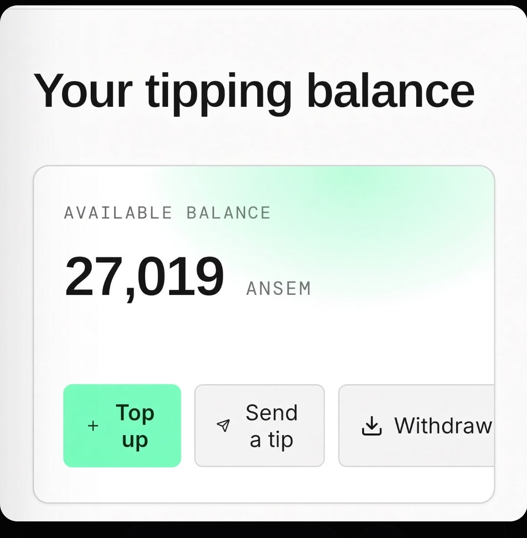 Arachuuu11's tweet photo. Tip me, tip back Balance looking fresh Send @tipansem100 First come,first served .

@tipansem tip @arachuuu11 100 ANSEM

#tipansem #giveaway #airdrop #tips #tip https://t.co/1kXegqSoDq