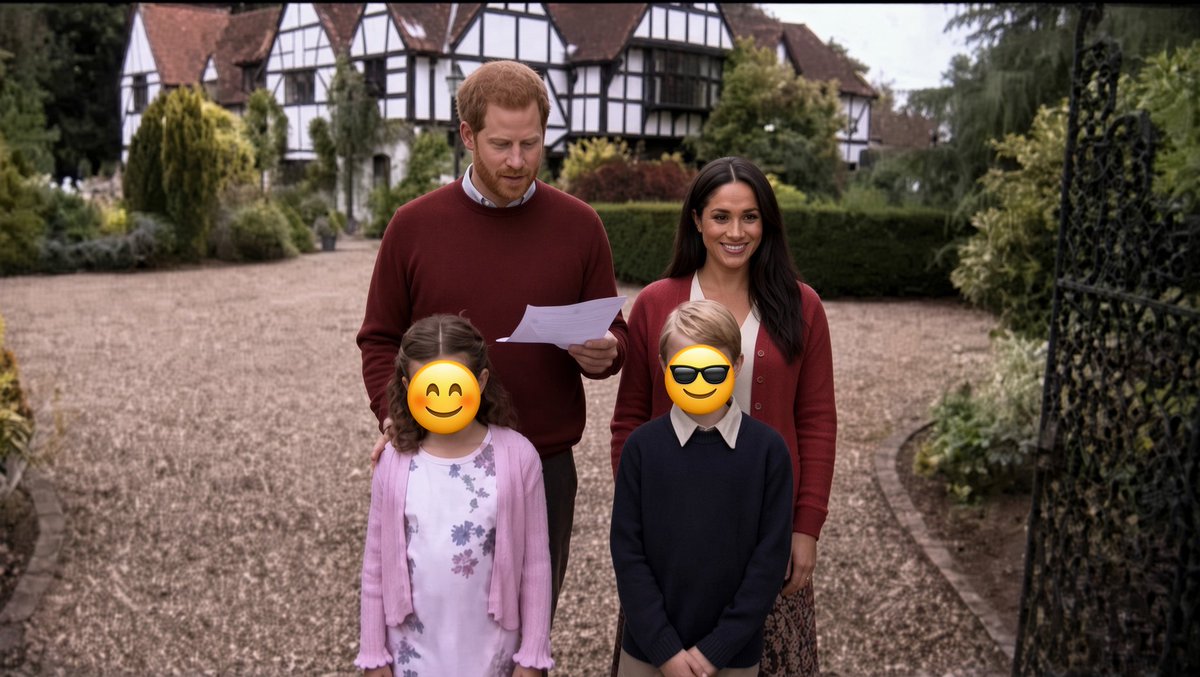 StupidNeilAgain's tweet photo. "We're returning to the UK  because Meghan is lucky enough to have been given a Professorship at Cambridge University" https://t.co/vXBAr2vY3q