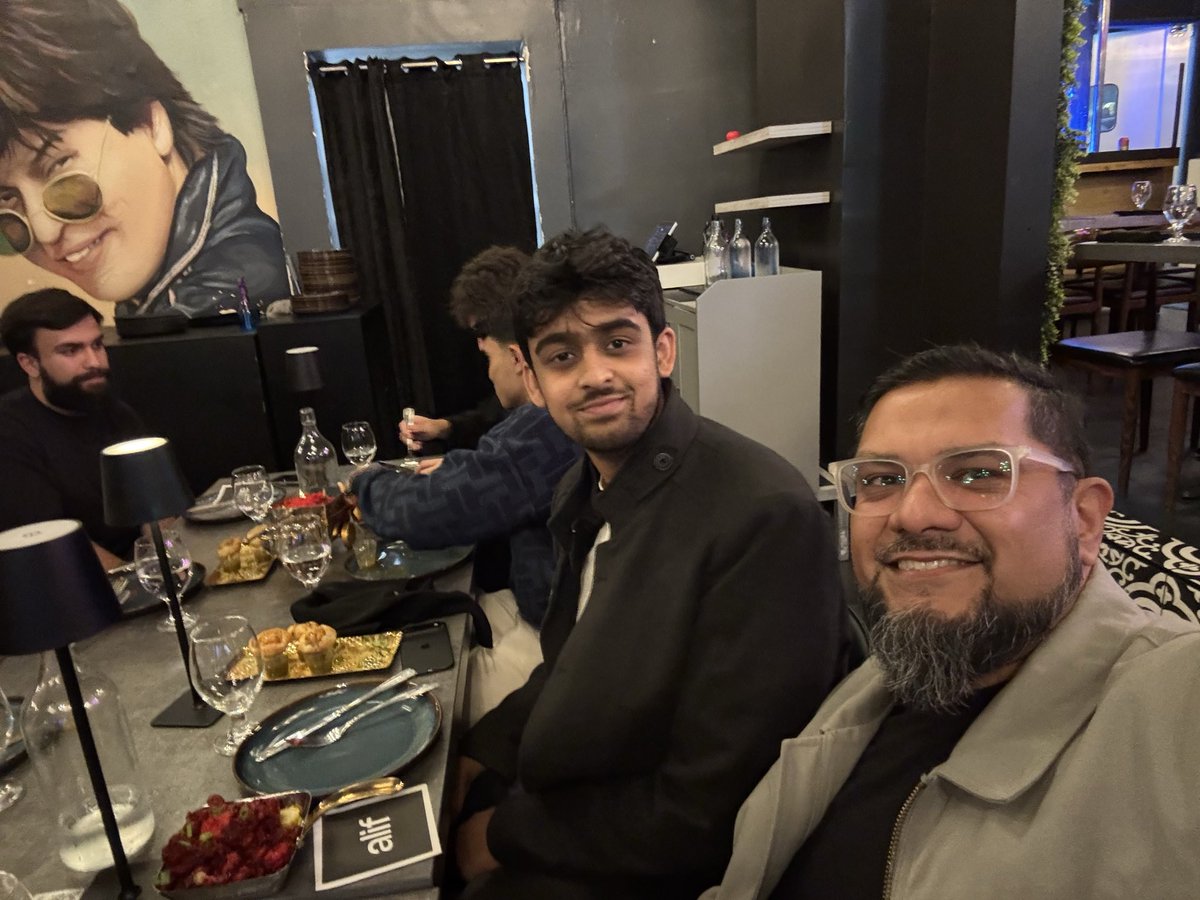 AhmedReza's tweet photo. It was such a fortunate turn of events running into @omarwasm at the @alifdotbuild x @rhobusiness  dinner in SF. 

Incredibly inspiring to witness Alif go from vision to a movement. +1 taking risks, bringing together incredible people &amp; watching the magic happen. 👏🏽🚀 https://t.co/dHZNtQsFmj