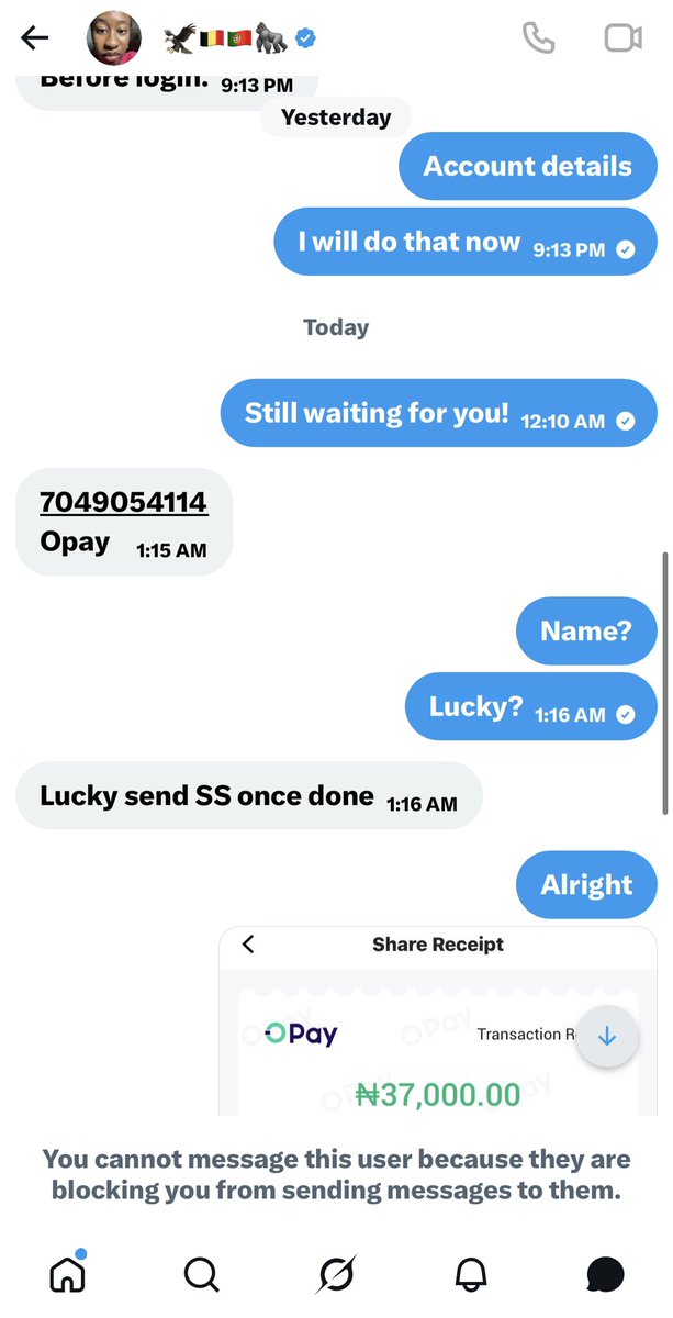 teeboyx's tweet photo. @whyisluck YOU THINK YOU CAN BLOCK @DonX_001?

⚠️ SCAM ALERT ⚠️ I paid half the agreed amount 4 the X account @Aneidi_7 after it was publicly offered for sale. Immediately after receiving his payment, he/she blocked him &amp; refused to refund him. She changed to @whyisluck You family pity u https://t.co/4noimrE0vE