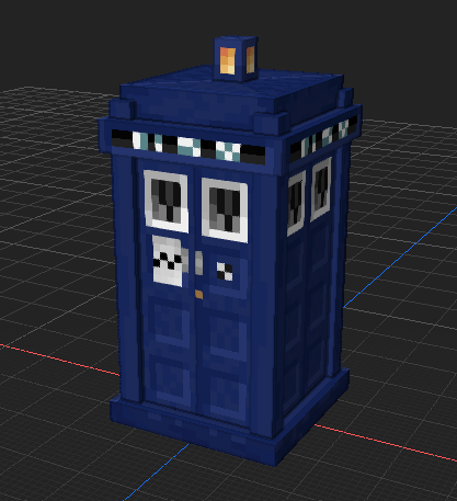 imr008_'s tweet photo. 2 years ago i remade the Dalek Mod main tardis model in Modelbench (and Blockbench also) for fun and it's been sitting there since, so i thought i'd share. https://t.co/y7v31UukLD