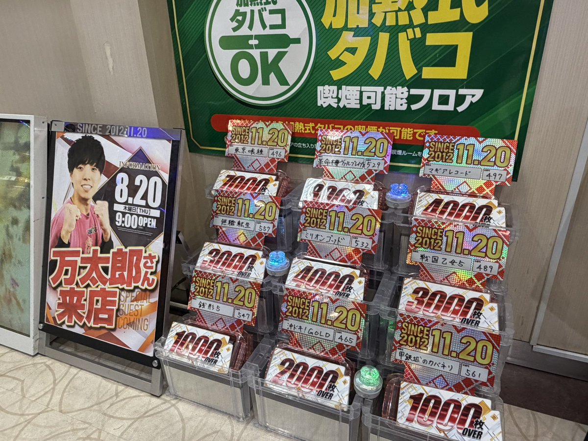 mantaro_69's tweet photo. 気が済んだ‼️

投資 3220枚
回収 5705枚

年一レベルのヒキを発揮してギリギリの勝利でわろた

キコーナ平塚店と万太郎の絆が発揮されなかったら危なかったね(　･´ω･｀)👍✨️

万枚近く出てるLヴヴヴ2のグラフ📈の横の獲得枚数に注目して欲しい👀⬇️

2台機種のL乙女5もずっと朝から粘って綺麗に右肩上がり📈

平塚店でめちゃくちゃいい噂聞く機種はイーターとか化物とか2台の機種が多いからその辺の傾向も合わせてワンある界隈でした‼️

それをいつかバシッとツモって発信して並びせめて25名ぐらいまで増やしたいなぁ〜

それまでは掘りつつも平塚店とのラブな相性で耐えながら浮きめししていきますあざました❣️Σ(⸝⸝⸝⁽˙⁾╻⁽˙⁾⸝⸝)ˊ͈°*⋆:.༢·͙

#PR
#万太郎の気が済む迄