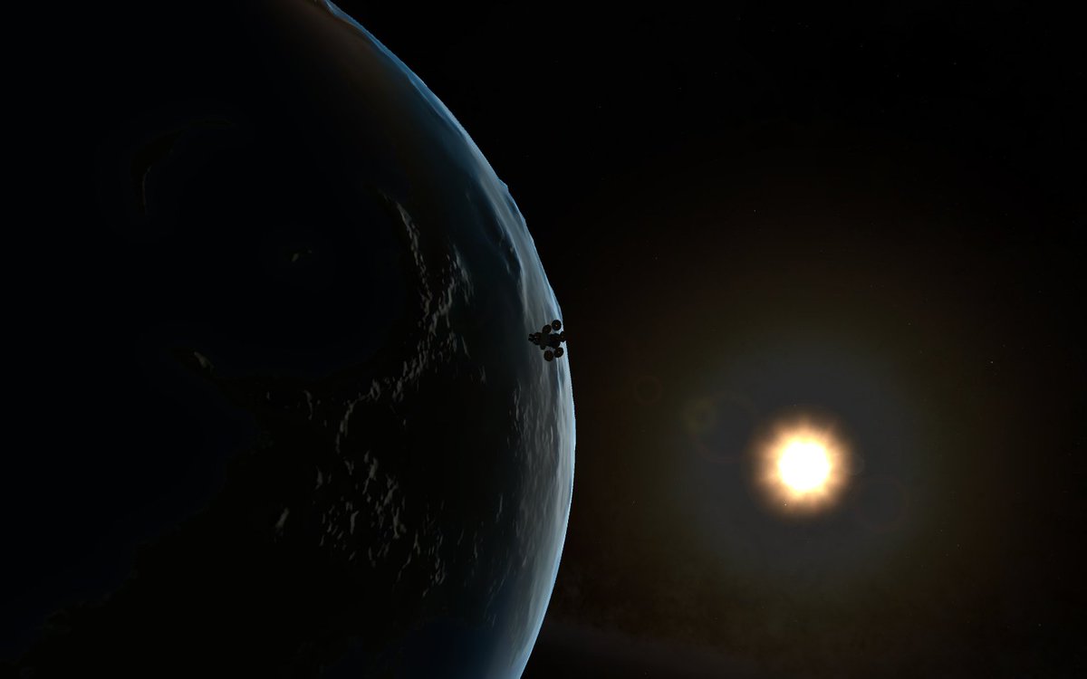 GalaxyGrift's tweet photo. Concept art made by me :)  This is "Kiran-I", a simple satellite for scientific research of earth's magnetosphere. https://t.co/vydcAQ9xYx
