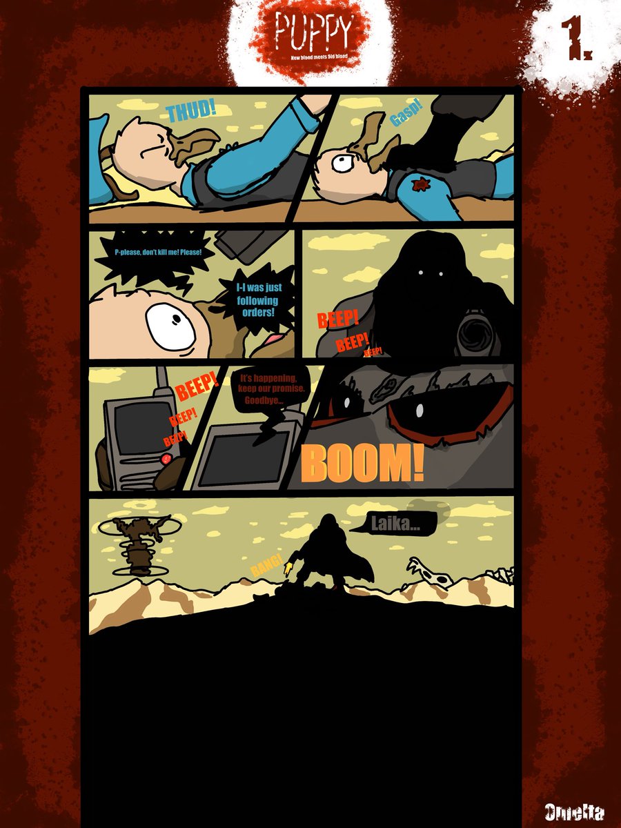 OmeltaBeast's tweet photo. Good day! Here’s the first 4 pages of my fancomic Puppy: New Blood meets Old Blood based off of the game Laika: Aged Through Blood by Brainwash Gang! 
Warning this does contain spoilers since this takes place after the game! Enjoy!
#LaikaAgedThroughBlood #Fancomic
 #Fanart https://t.co/0L2yR4hwjP