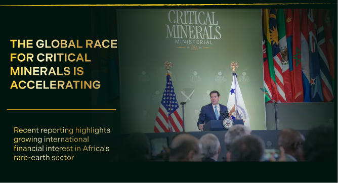 AMSGDialogues's tweet photo. Critical Minerals: Africa’s Resources Are Attracting Global Capital.
Recent reporting by Reuters highlights growing U.S. financial involvement in African rare-earth projects, with the U.S. International Development Finance Corporation (DFC) committing $62.8 million to projects across four African countries.
https://t.co/dnnB28vUsT