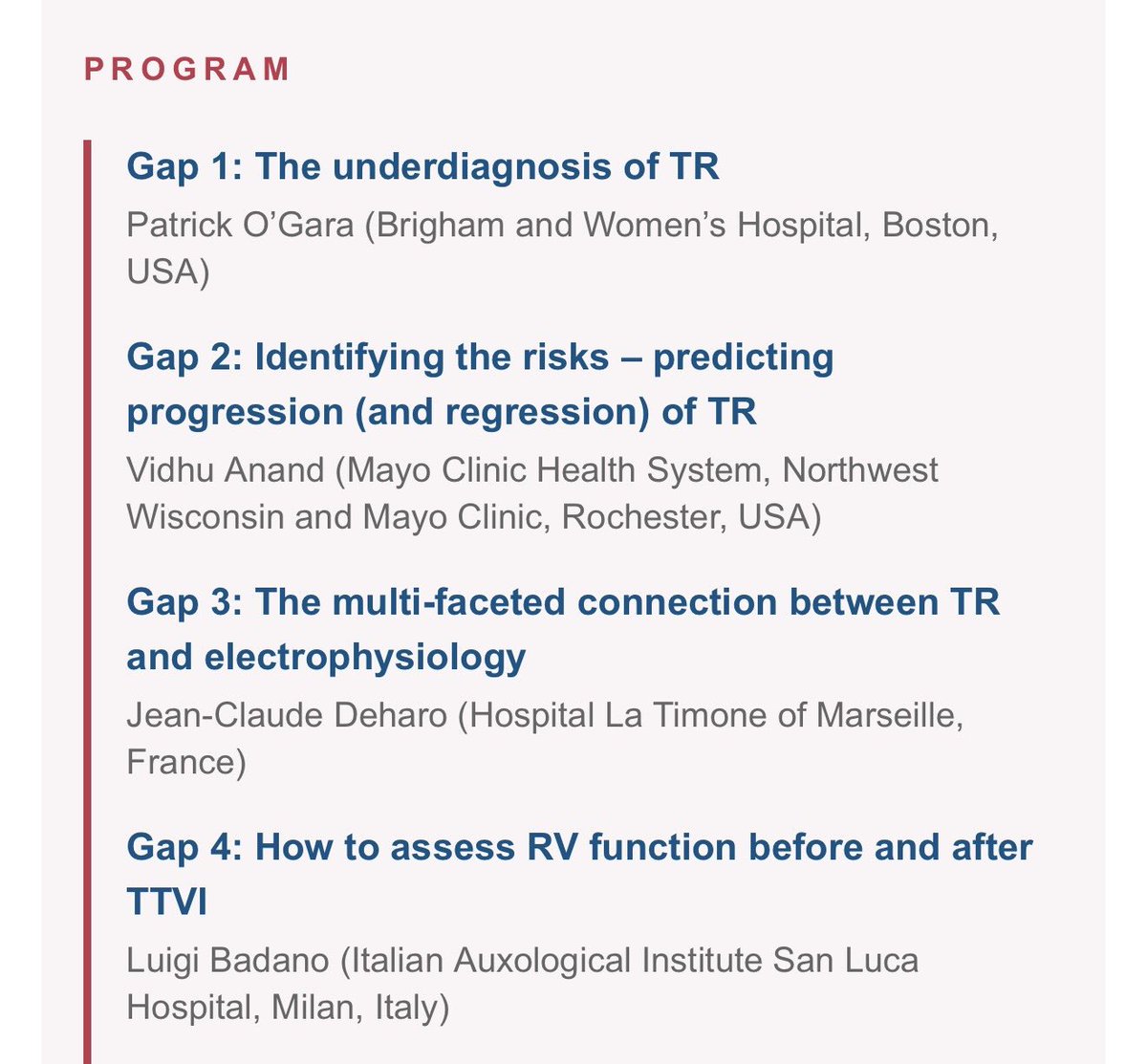 hahn_rt's tweet photo. 2hr CSI Webinar tomorrow on Tricuspid Regurgitation!  FREE! https://t.co/lOOnlBMQh7 @ACCinTouch @escardio https://t.co/cfByFMnIt5
